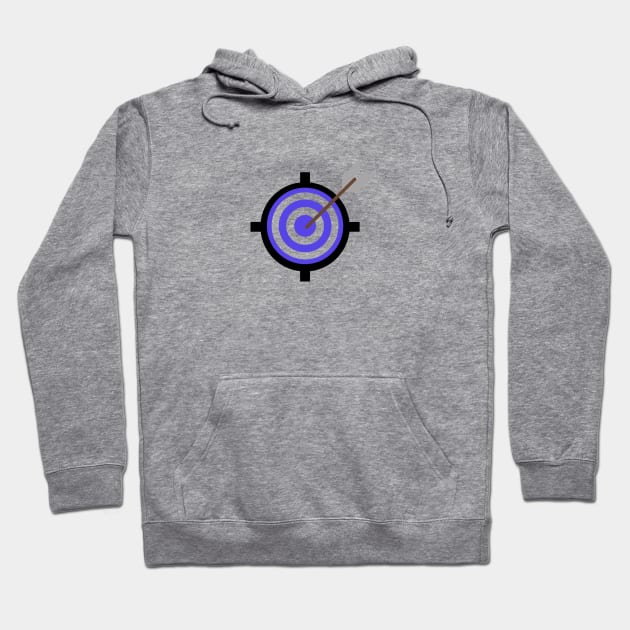 purple black target design Hoodie by Artistic_st